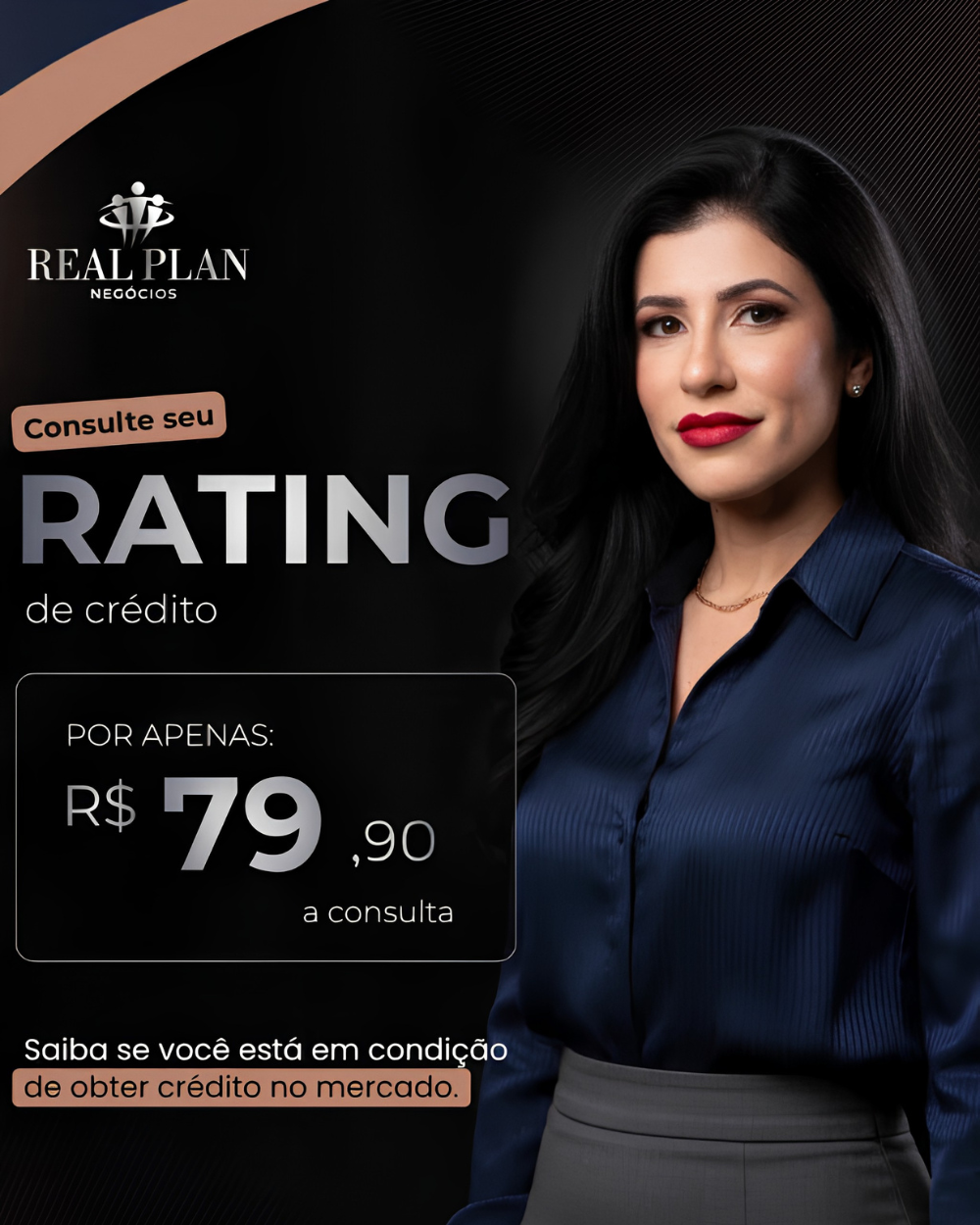 Consulte seu Rating de Crédito por R$ 79,90 - Real Plan Negócios